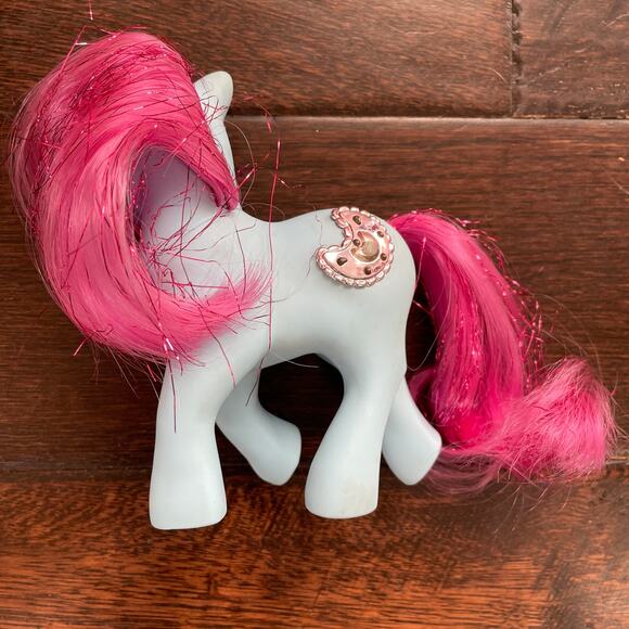 My Little Pony Princess Royal Blue w/ Bushwoolie Hat Comb Wand Vintage 1987 MLP - Picture 3 of 16